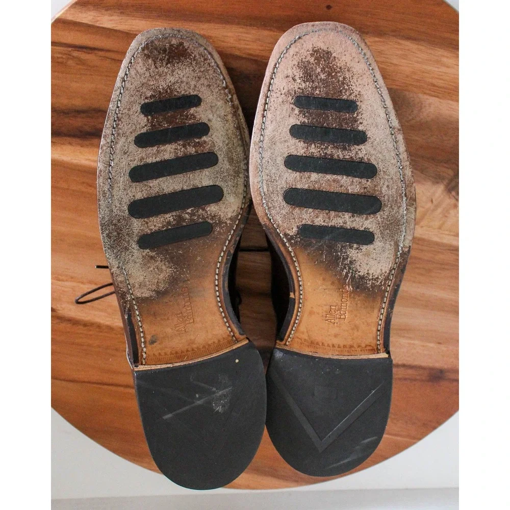 Allen Edmonds Dress Shoes Mens 9.5‎ Brown Leather Lace Up Oxford